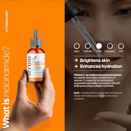 Suero antiedad con vitamina C (30 ml), con ácido hialurónico y vitamina E. Repara arrugas, aclara ojeras y manchas de la edad.