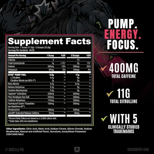 Pre-entrenamiento Noel Deyzel x Godzilla | Congestión intensa, energía | 300 g