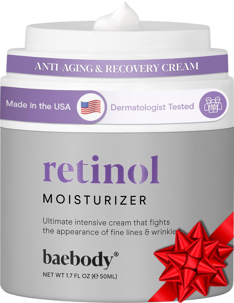 Baebody - Crema Facial Hidratante Antiedad con Retinol para Mujeres y Hombres - Día