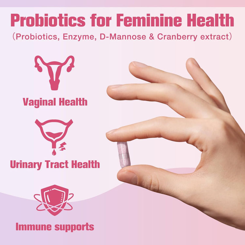 Migcopat - Probióticos Femeninos 15 – Extracto de Arándano y D-Manosa para la Salud Vaginal