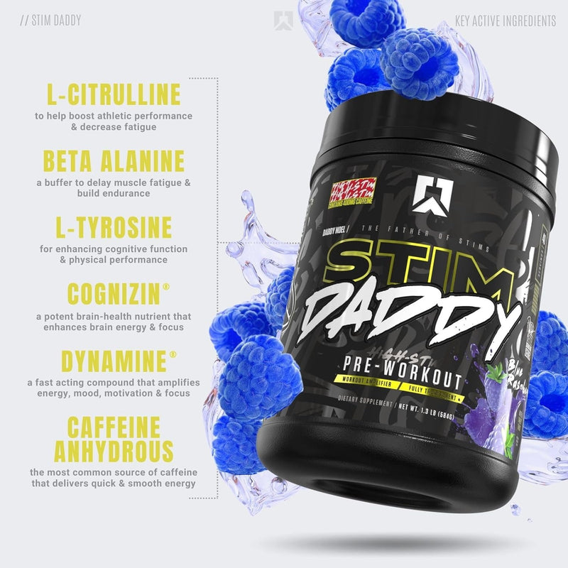 Stim Daddy – Preentrenamiento Noel Deyzel High Stimulus | 21 g de ingredientes activos
